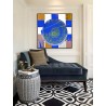 Toile "CRAZY BLUE" by KUNST