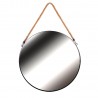 Miroir ACERO - Noir & anse en Jonc