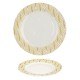 Set de 6 Assiettes porcelaine White & Gold ART DECO - 20 cm - 3 motifs au choix