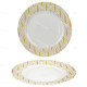 Set de 6 Assiettes porcelaine White & Gold ART DECO - 26,5 cm - 3 motifs au choix
