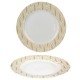 Set de 6 Assiettes porcelaine White & Gold ART DECO - 26,5 cm - 3 motifs au choix