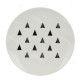 Set de 6 Assiettes porcelaine Black & White - 20,5 cm - 3 motifs au choix