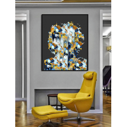 Toile "ABSTRACT SHAPE" by KUNST