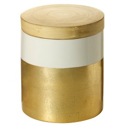 Boite Déco GOLDEN NATURE - Bambou & feuille d'or
