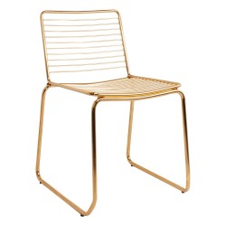 Chaise WIRE - Polished Gold
