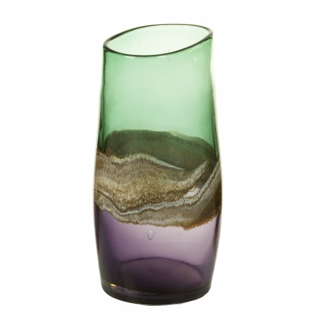 Vase CANYON en verre soufflé - M