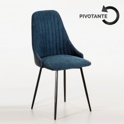 Chaise NEODE pivotante - Bleu Navy