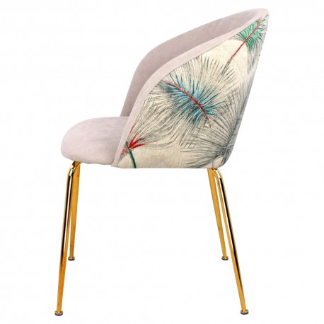 Chaise LALY Velvet & Gold - Palmy Edition