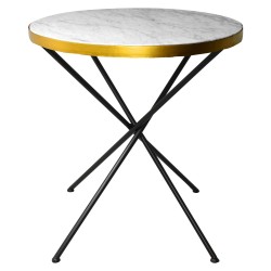 Table VINY Marble & Gold - 70cm