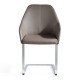 Fauteuil ORA Cuir - Taupe