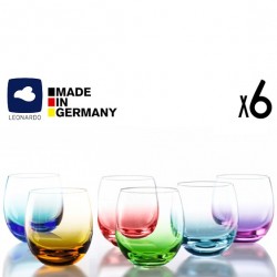 Coffret de 6 verres Color by Leonardo 