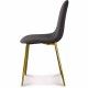 Chaise BAYAN - Antharacite & Gold