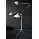 Lampadaire 3 bras pivotants SERGE - White & Gold