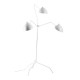 Lampadaire 3 bras pivotants SERGE - White & Gold