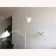 Lampadaire 3 bras pivotants SERGE - White & Gold